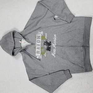 Ouray Sportswear Raton New Mexico Long Sleeve Gray Zip Up Hoodie Unisex
